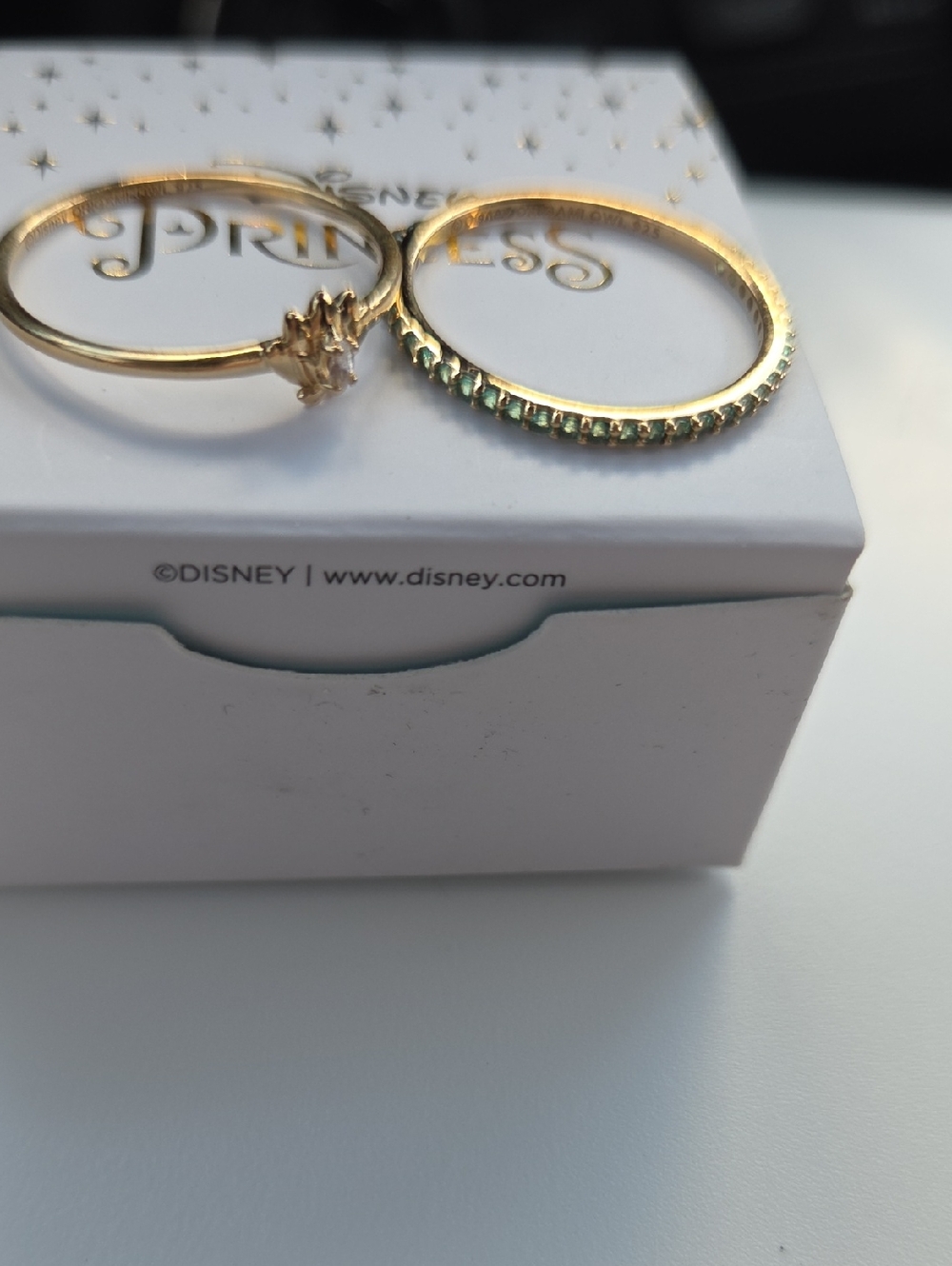 Origami Owl Disney Princess Adventurous Gold Stacking Rings Size 9 - Set of 2